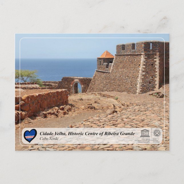 Carte Postale Cidade Velha, historic Centre of Ribeira Grande (Devant)