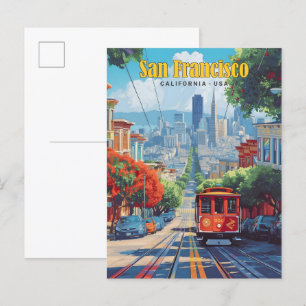 Carte Postale Ciel bleu à San Francisco Californie USA