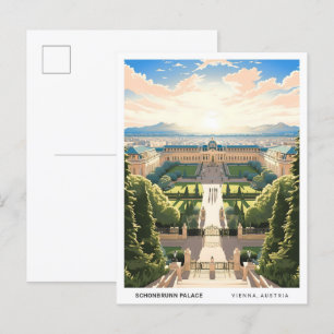 Carte Postale Ciel bleu à Schonbrunn Palace Vienne Autriche