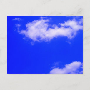 Carte Postale Ciel bleu clair et nuages blancs