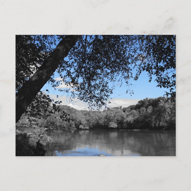 Carte postale Ciel bleu et Lacs (Devant)