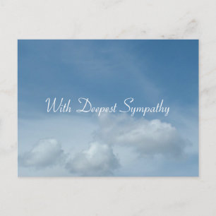 Carte Postale Ciel bleu et nuages blancs sympathie