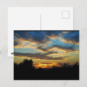Carte Postale Ciel Crépusculaire Ondulé