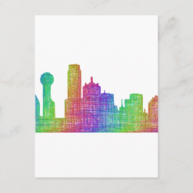 Carte Postale Ciel de Dallas (Devant)
