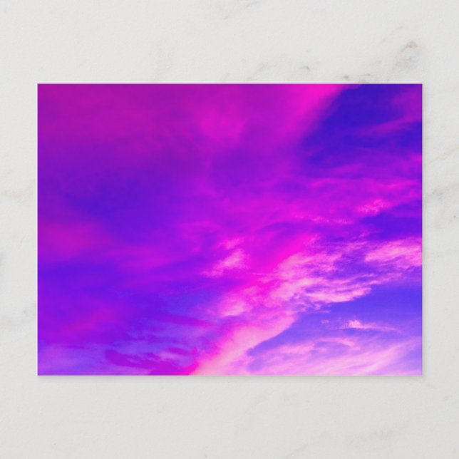 Carte Postale Ciel d'été violet (Devant)