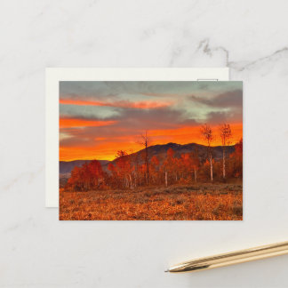 Carte Postale Ciel en Feu