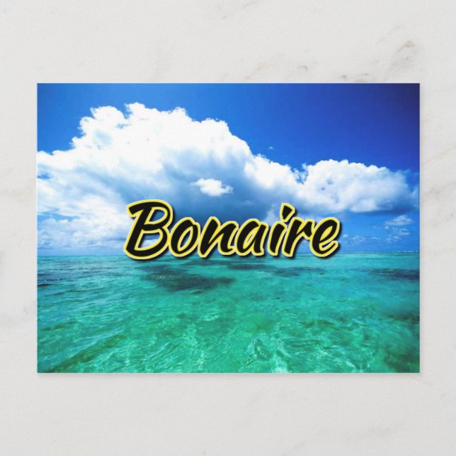 Carte Postale Ciel marin de Bonaire (Devant)