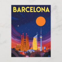 Ciel nocturne de Barcelone Sagrada Familia