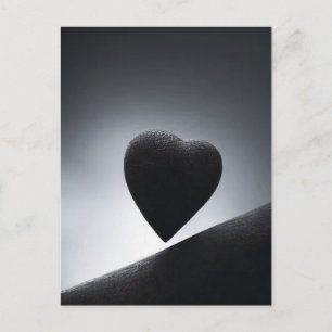 Carte Postale Ciel nocturne en forme de coeur clair de lune
