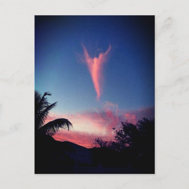 Carte Postale Ciel nuage Angel (Devant)