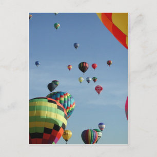 Carte Postale Ciel plein de montgolfières