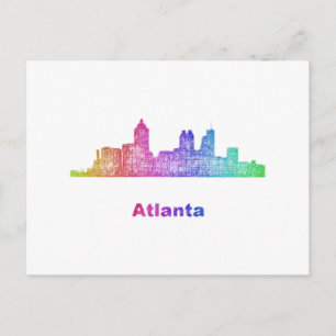 Carte Postale Ciel Rainbow Atlanta