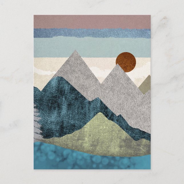 Carte Postale Ciel rayé de montagne (Devant)