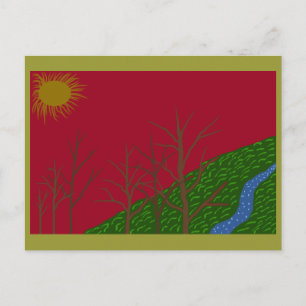 Carte Postale Ciel rouge