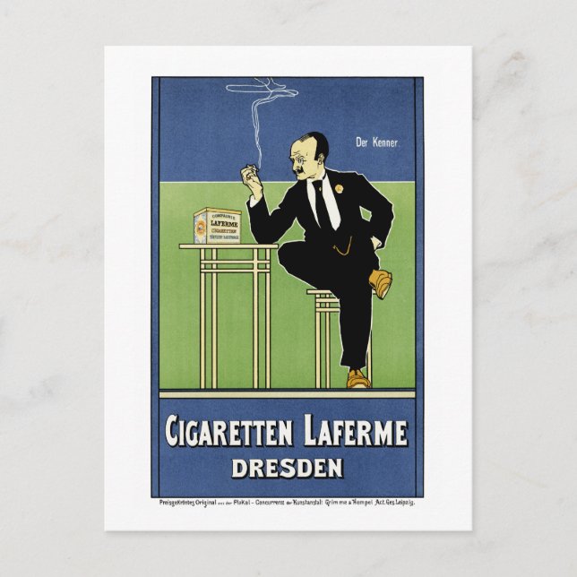 Carte Postale Cigaretten Laferme (Devant)