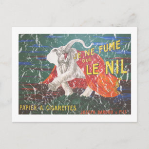 Carte Postale cigarettes éléphantes-1900 - en détresse