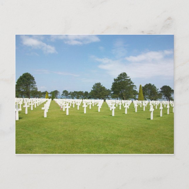 Carte Postale Cimetière américain en France (Devant)