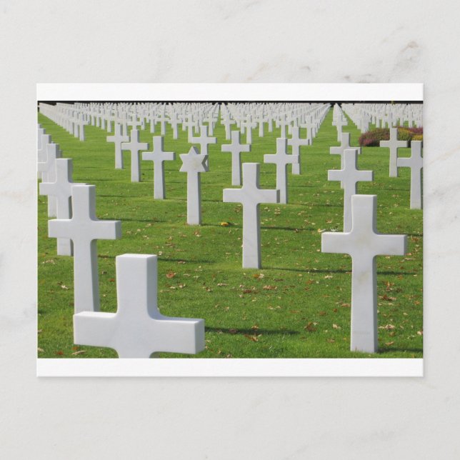 Carte Postale Cimetière américain en Normandie (Devant)