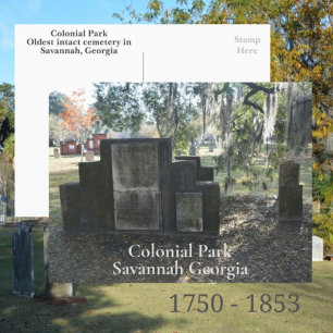 Carte Postale Cimetière Colonial Park Savannah GA Photographique