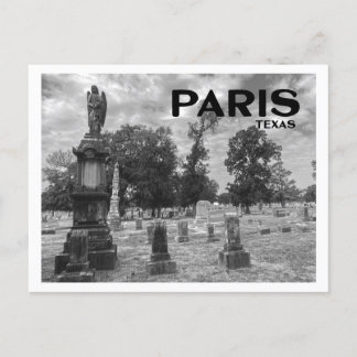 Carte Postale Cimetière de Paris (Texas)