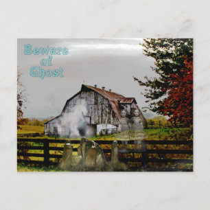 Carte Postale *~* Cimetière Éffrayant ATTENTION de Ghost HALLOWE