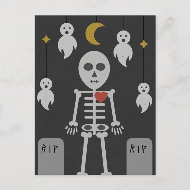 Carte Postale Cimetière hanté (Devant)