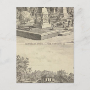 Carte Postale Cimetière Sacto, res Woodland
