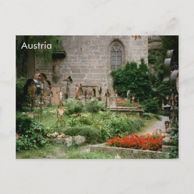 Carte Postale Cimetière Saint-Pierre, Salzbourg, Autriche (Devant)