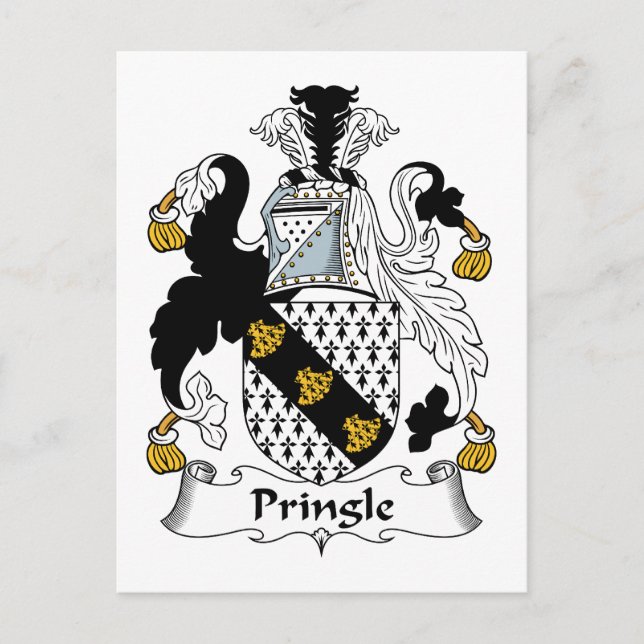 Carte Postale Cimier de la famille Pringle (Devant)
