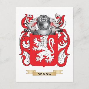 Carte Postale Cimier de la famille Wang (armoiries)