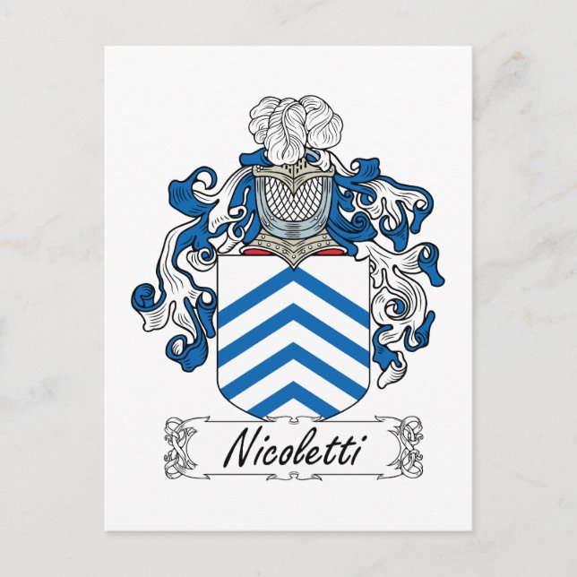 Carte Postale Cimier familial Nicoletti (Devant)