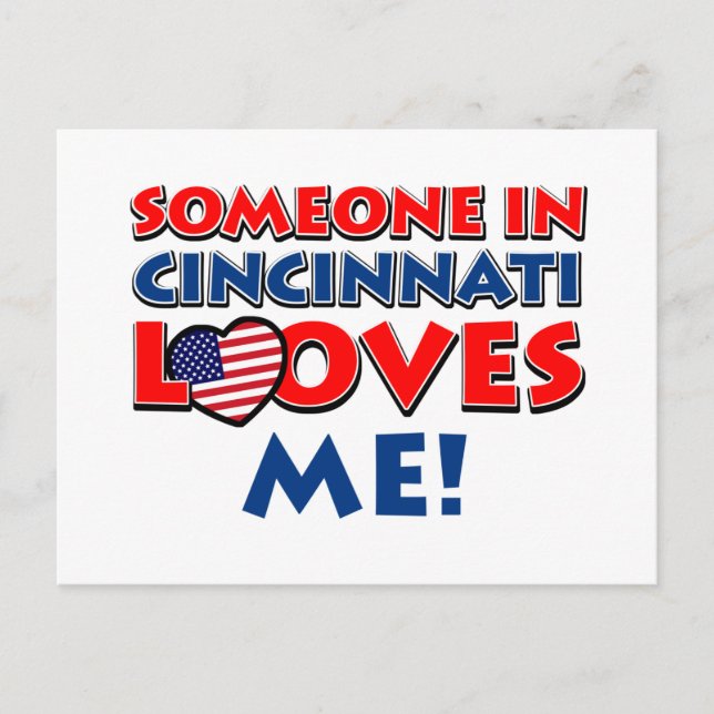 Carte Postale CINCINNATI City designs (Devant)