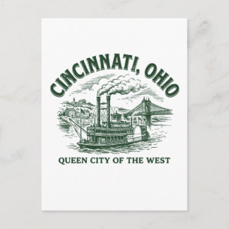 Carte Postale Cincinnati City Ohio Queen City of the West