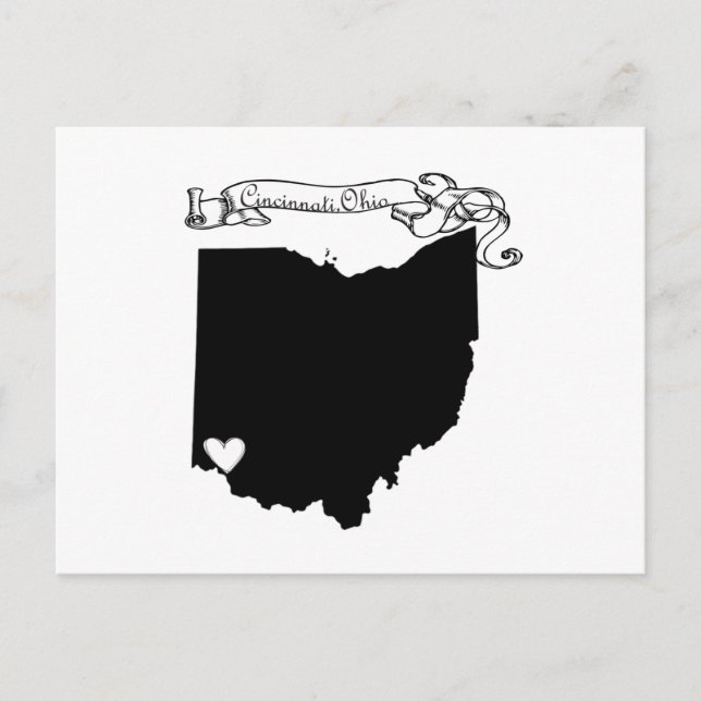 Carte Postale Cincinnati Ohio (Devant)