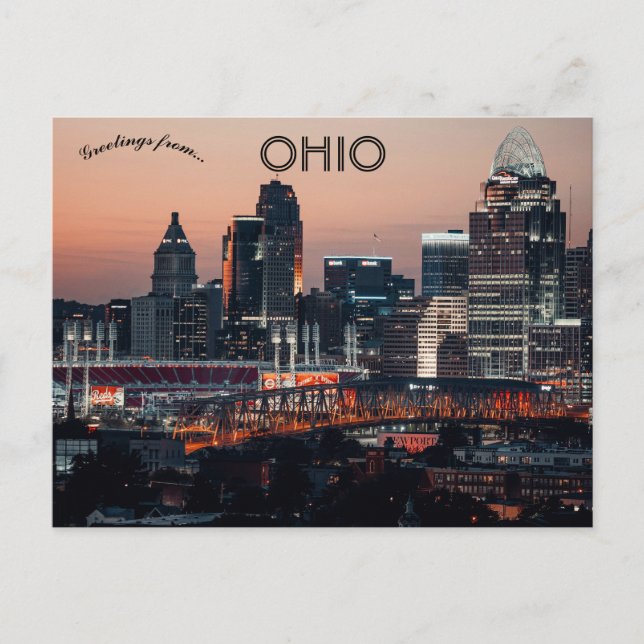 Carte Postale Cincinnati Ohio (Devant)