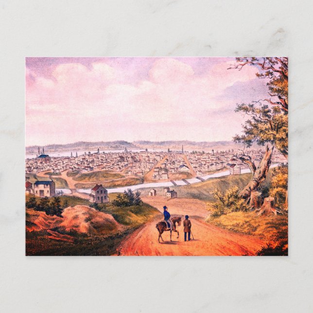 Carte Postale Cincinnati, Ohio (1841) (Devant)