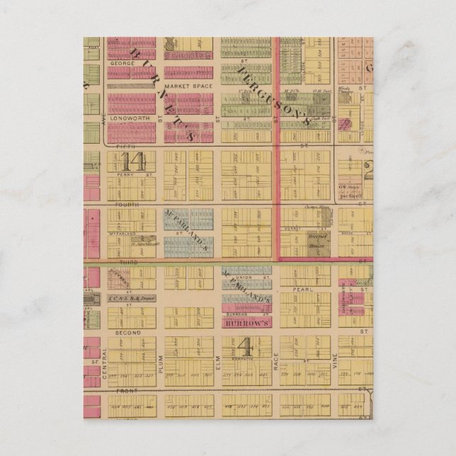 Carte Postale Cincinnati, Ohio 6 (Devant)