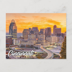 Carte Postale Cincinnati, Ohio, États-Unis