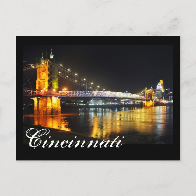 Carte Postale Cincinnati, Ohio, la Queen City. (Devant)