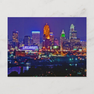 Carte Postale Cincinnati, Ohio, la ville reine