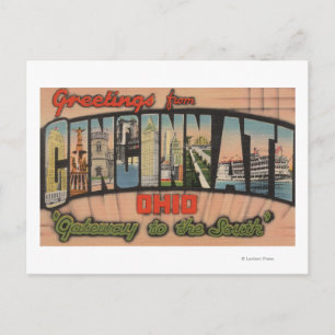 Carte Postale Cincinnati, Ohio (Porte d'entrée vers le sud)