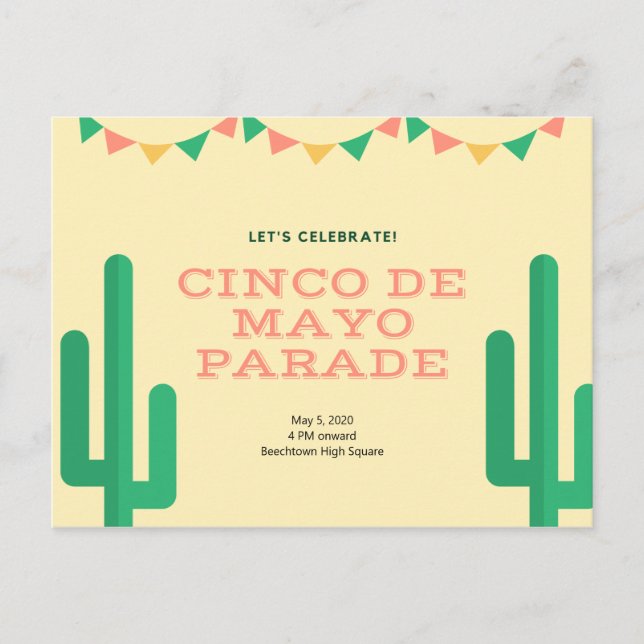 Carte Postale Cinco De Mayo (Devant)