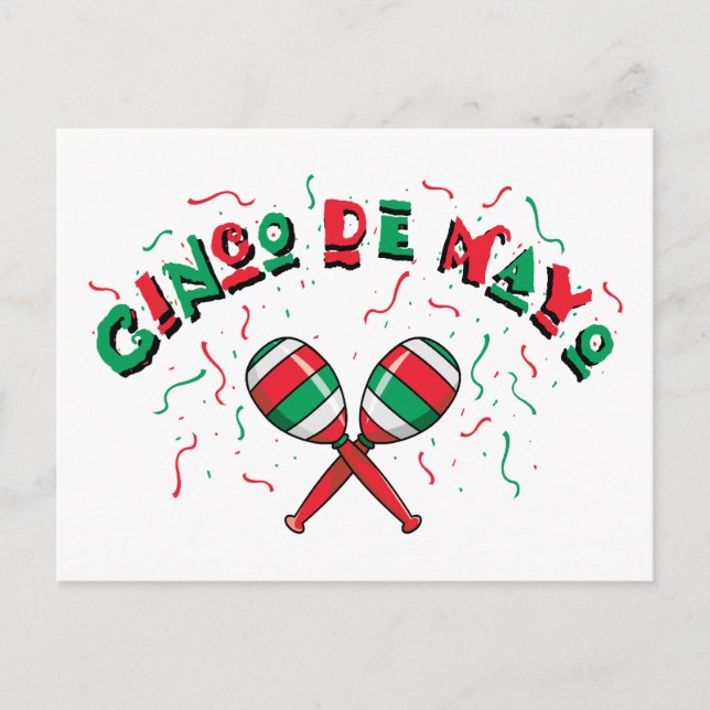 Carte Postale Cinco de Mayo (Devant)