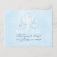 Carte postale Cinderella Blue Carriage Fairytale