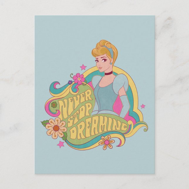 Carte Postale Cinderella | Ne cesse jamais de rêver (Devant)