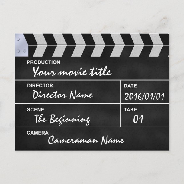 Carte Postale cinéma à clapet (Devant)