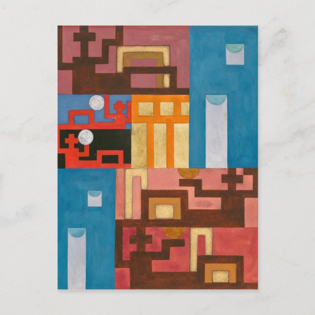 Carte Postale Cinq chiffres étendus | Sophie Taeuber-Arp | (Devant)