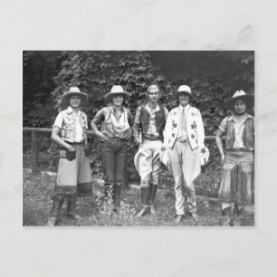 Carte Postale Cinq femmes au ranch des mecs