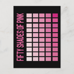 Carte Postale Cinquante nuances de rose