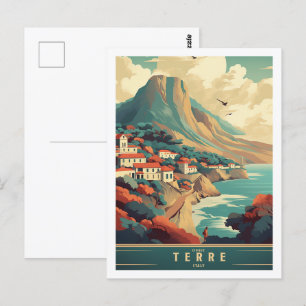 Carte Postale Cinque Terre Italie Célèbre Vintage voyage Place